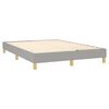 vidaXL Boxspring met matras stof lichtgrijs 140x190 cm