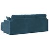 vidaXL Bank Blauw 198 x 134 x 80 cm Fluweel