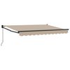 vidaXL Uitschuifbare luifel Beige 3 x 2 m 100% Polyester en Aluminium