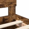 vidaXL Bedframe met hoofdeinde Gerookt eiken 180 x 200 cm Bewerkt hout