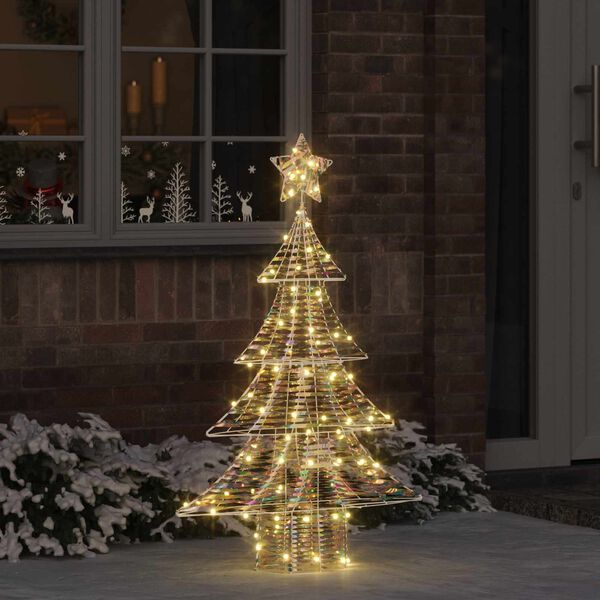 vidaXL Kerstboom met 120 LED Warmwit 120 cm PET