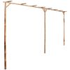 vidaXL Pergola bamboe 385x40x205 cm