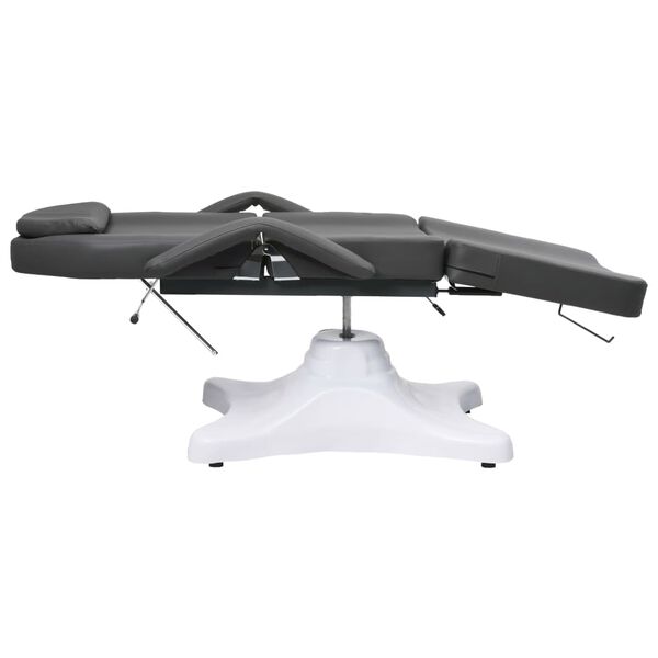 vidaXL Massagetafel 180x62x(86,5-118) cm grijs