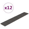 vidaXL Wandpanelen 12 st 1,62 m&sup2; 90x15 cm stof donkergrijs