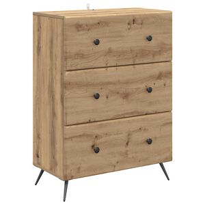 vidaXL Ladenkast 66 x 34,5 x 90 cm Bewerkt hout Artisanaal eiken