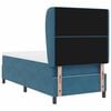 vidaXL Boxspringbed met matras Donkerblauw 190 x 90 cm Polyester