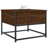 vidaXL Salontafel 51x51x40 cm bewerkt hout bruin eikenkleur