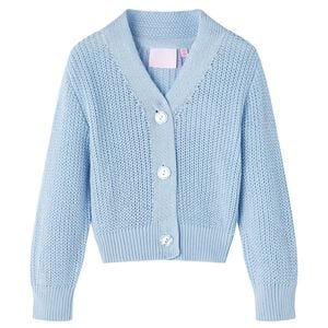Kindervest gebreid 98 blauw