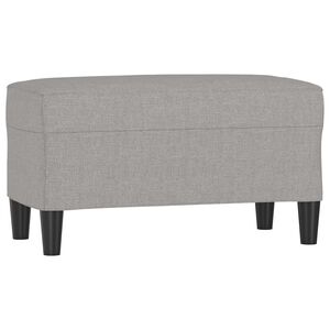 vidaXL Bankje 70x35x41 cm stof lichtgrijs