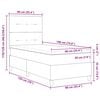 vidaXL LED Box Spring Bed met matras Roze 90 x 190 cm Stof