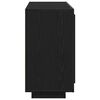 vidaXL Dressoir Zwart Eiken 80 x 40 x 75 cm Bewerkt hout