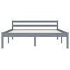vidaXL Bedframe massief grenenhout grijs 120x200 cm