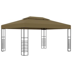 vidaXL Prieel 180 g/m&sup2; 3x4 m taupe