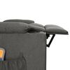 vidaXL Massagestoel elektrisch stof donkergrijs