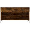 vidaXL Schoenenbank 102x35x55 cm bewerkt hout gerookt eikenkleurig
