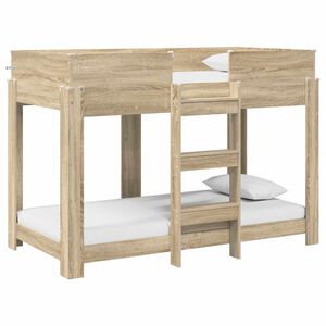 vidaXL Bunk Bed voor Kinderen Sonoma Eiken 80 x 160 cm Bewerkt hout