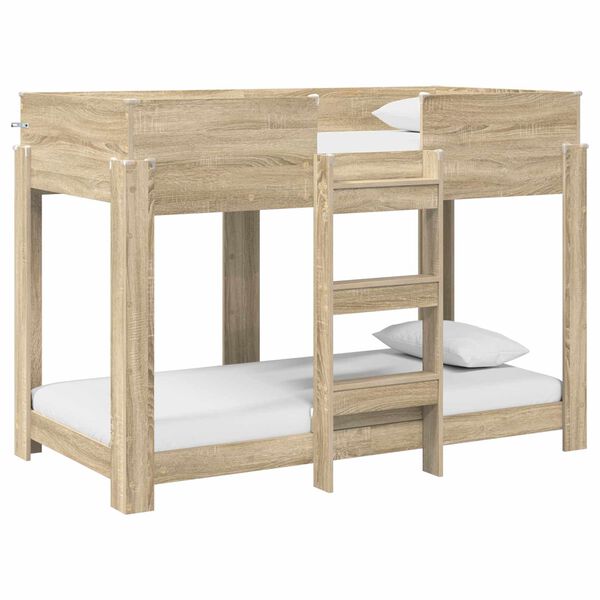 vidaXL Bunk Bed voor Kinderen Sonoma Eiken 80 x 160 cm Bewerkt hout