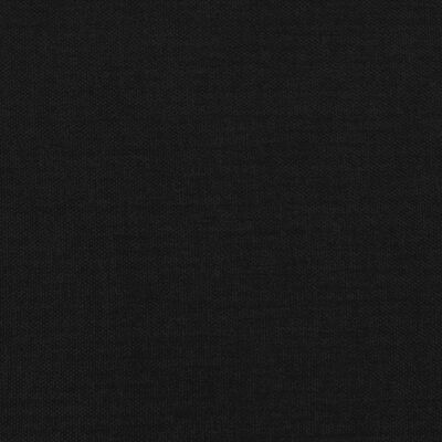vidaXL Boxspring met matras stof zwart 200x200 cm
