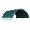 vidaXL Veetent 3,7x3,7 m PVC groen