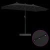 vidaXL Tuinparasol Zwart 385 x 209 x 244 cm Polyester