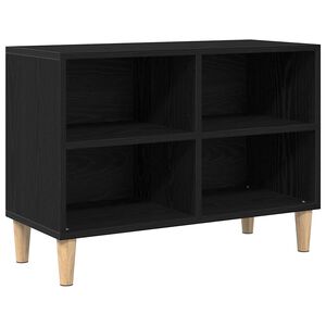 vidaXL TV-kast Zwart Eiken 69,5 x 30 x 50 cm Bewerkt hout
