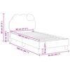 vidaXL Bedframe voor kinderen met hoofdbord Roze 80 x 160 cm PU