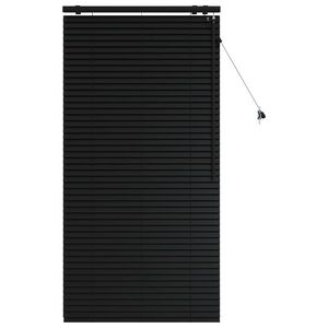 vidaXL Jaloezie Zwart 80 x 160 cm 35 mm Massief Paulowniahout