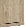 vidaXL Schoenenkast Sonoma Eiken 80 x 39 x 178 cm Bewerkt hout