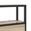 vidaXL Opberghoofdbord met plank Sonoma eiken 80 cm Bewerkt hout