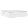 vidaXL Opbergbed met matras met matras Wit 180 x 200 cm Nep Leer