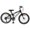 vidaXL Mountainbike 24 Inch 6-Speed voor 8-12 jaar oud Zwart
