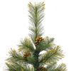vidaXL Kunstmatige Scharnier Kerstboom met Cones Groen 150 cm
