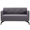 vidaXL Tweezitsbank 115x60x67 cm stof lichtgrijs