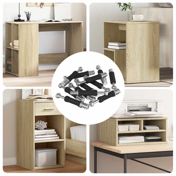 vidaXL Cam Lock Bout 4000 pcs Zilver en Zwart Metaal