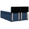 vidaXL Boxspring met matras stof blauw 140x200 cm