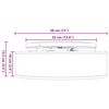 vidaXL Plafonnière Wit 38 x 13.5 cm Stof