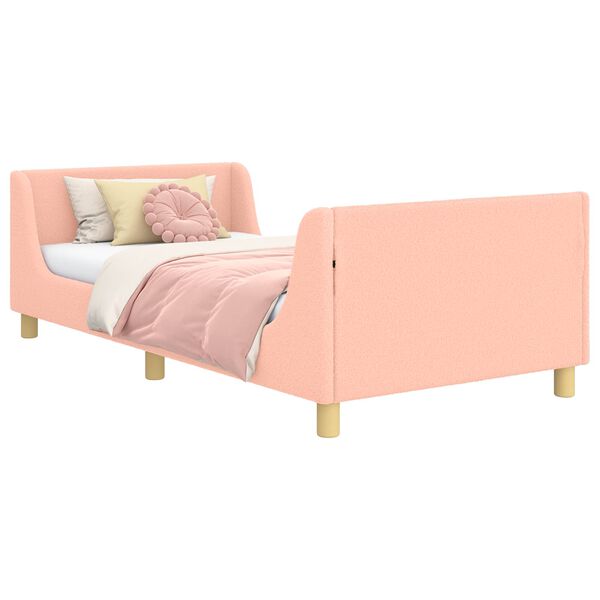 vidaXL Bedframe voor kinderen met hoofdbord Roze 80 x 200 cm