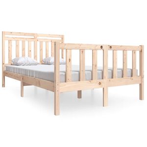 vidaXL Bedframes Naturel 140 x 200 cm Massief grenenhout