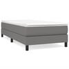 vidaXL Boxspring bed 90x200 cm stof donkergrijs