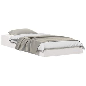 vidaXL Bedframe Wit 90 x 220 cm Massief grenenhout