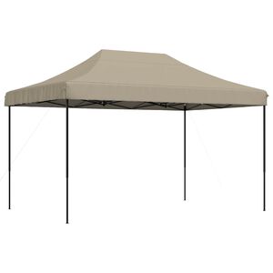 vidaXL Partytent inklapbaar pop-up 440x292x315 cm taupe