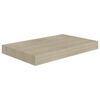 vidaXL Wandschappen zwevend 2 st 40x23x3,8 cm MDF eikenkleurig