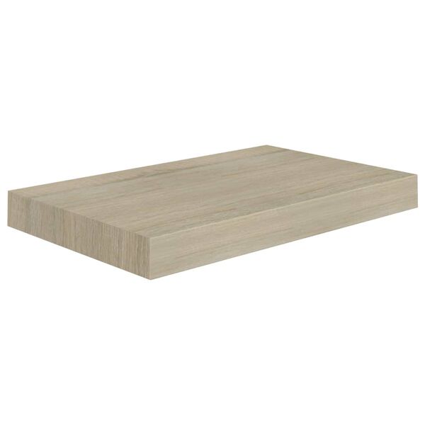 vidaXL Wandschappen zwevend 2 st 40x23x3,8 cm MDF eikenkleurig