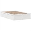 vidaXL Bedframe zonder matras massief grenenhout wit 135x190 cm