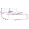 vidaXL Bedframe met opslag hydraulisch kunstleer grijs 120x200 cm