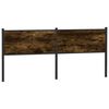 vidaXL Hoofdbord 190 cm bewerkt hout en staal gerookt eikenkleurig