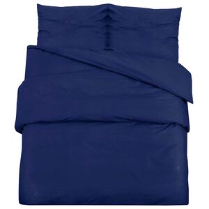 vidaXL Dekbedovertrekset 260x240 cm microvezel marineblauw
