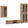 vidaXL Tv-meubelset FLORIN 3 pcs Artisan Eiken Bewerkt hout