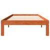 vidaXL Bedframe zonder matras massief grenenhout wasbruin 75x190 cm