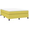 vidaXL Boxspring met matras stof groen 140x190 cm